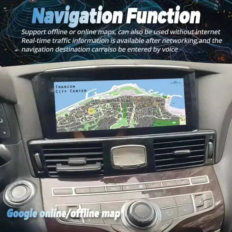 S 12.3 inch Android15 Car Radio Multimedia For Infiniti Q70 Q70L M25 M35 2011-2017 Wireles | AUTOKITSHOP