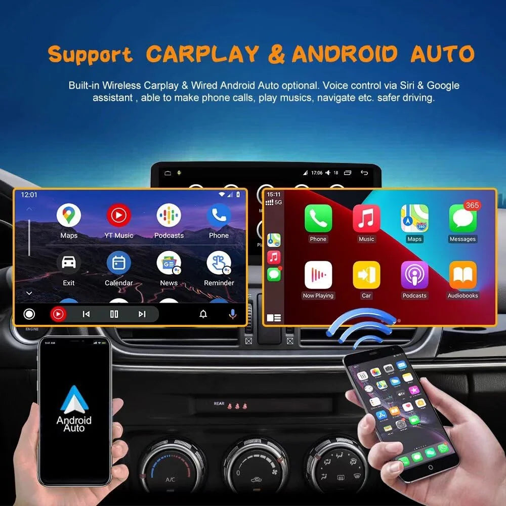 10.25" Android 14 Radio for Mazda CX-5 2017-2020 8-Core Snapdragon WiFi Incell Blue Ray Wi