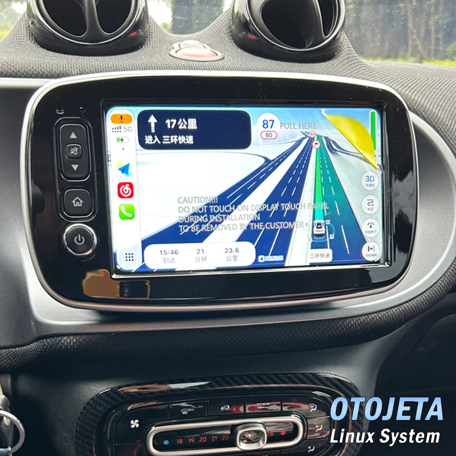 8inch Linux For Benz Smart 453 Fortwo 2014 - 2020 Screen Radio Car Multimedia Navigation G