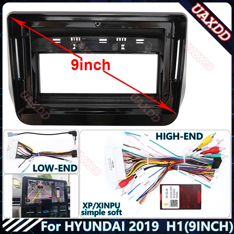 For HYUNDAI 2019 H1 9INCH UV Car Radio Android Stereo Audio Screen Multimedia Video MP5 Pl