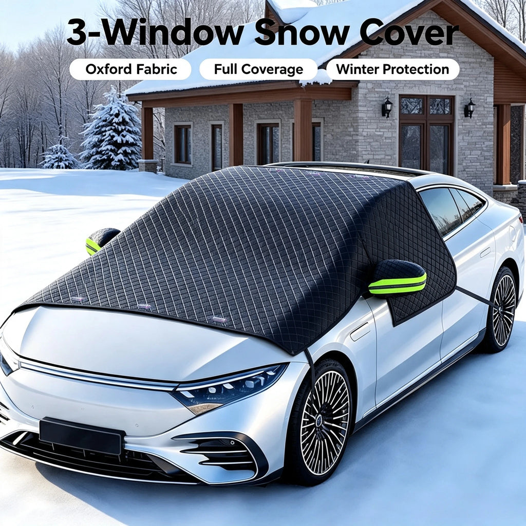 Car Windshield Snow Protection Cover Magnetic Anti‑Frost Windscreen Guard Sunshade for Outdoor W - Automotive LED Light