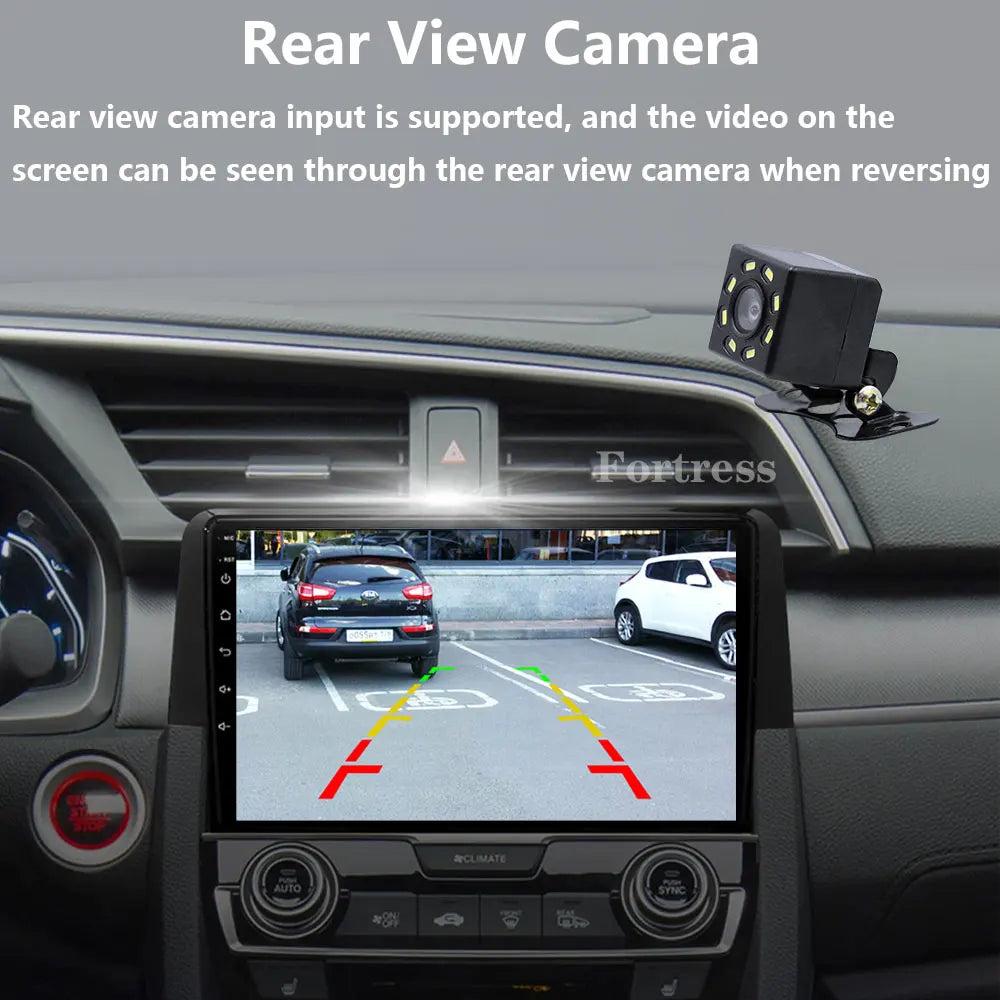 Andriod Car stereo radio For Honda Civic 10th 10gen 2015 - 2021 Multimedia Player Wireless