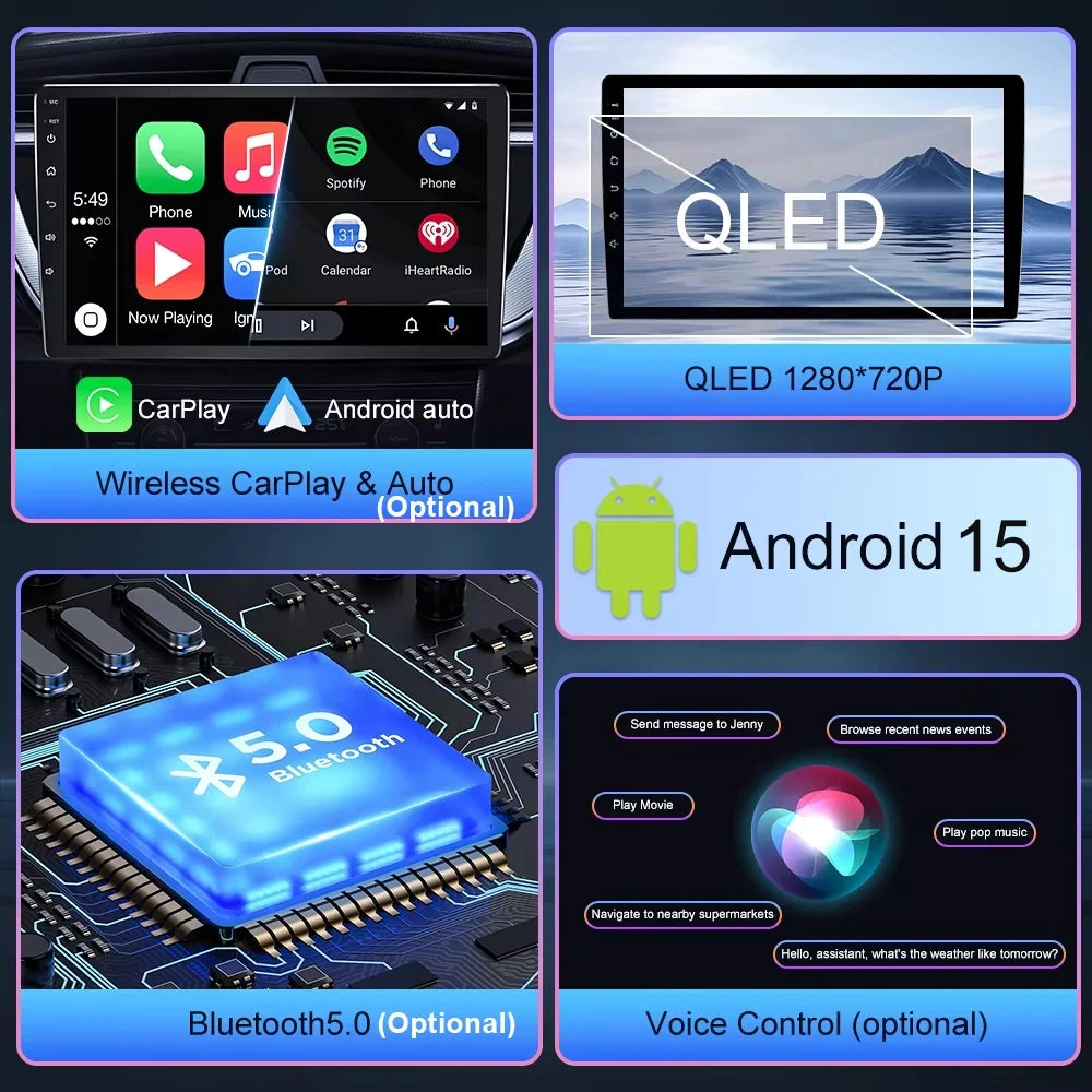 CarPlay For Opel Agila 2008 - 2014 For Suzuki Splash Ritz 2008 - 2014 Car Radio Multimedia