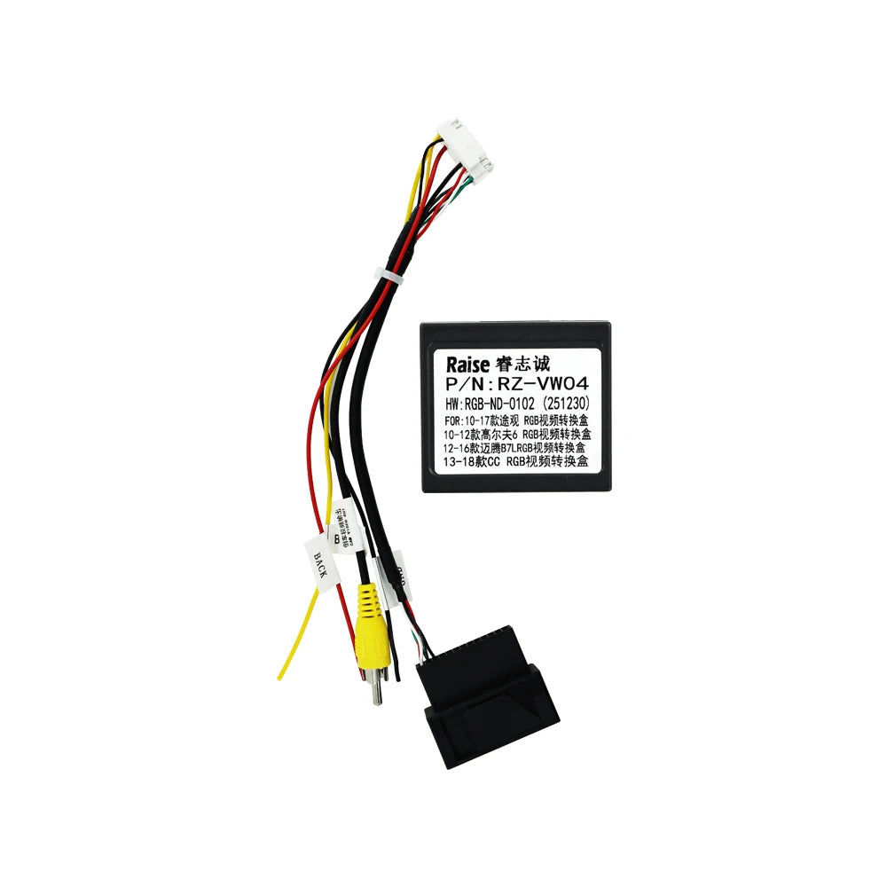 Android OS Car Radio Cable Original Rear View Camera Converter For Volkswagen Golf 5 6 Pol
