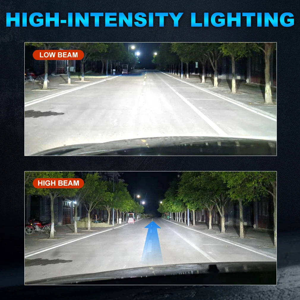 S&D H11 LED Headlamp Bulbs Canbus 30000LM 100W Upgraded No Flickering High Low Beam Auto C