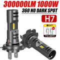 H7 Car Headlights LED Lights for Car CSP Headlight Bulb 6000K White Day Running Automobile