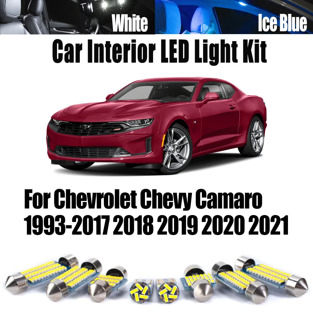 LED Interior Light Kit for Chevrolet Chevy Camaro 1993-2017 - Canbus Dome Map Door Trunk Bulbs | AUTOKITSHOP