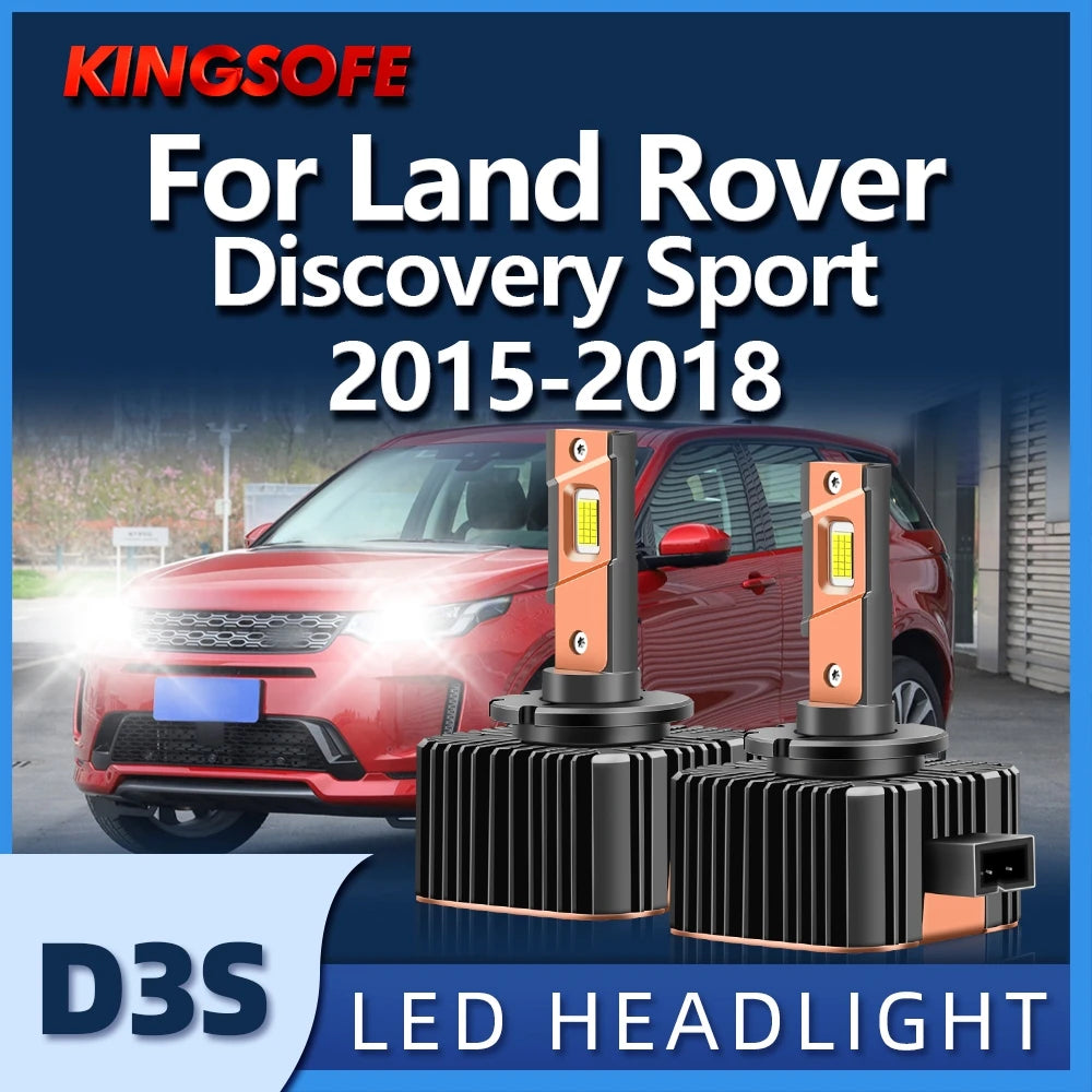 Car Light D3S Led Headlight 30000LM 6000K CSP Chip High Low Beam Bulbs For Land Rover Disc
