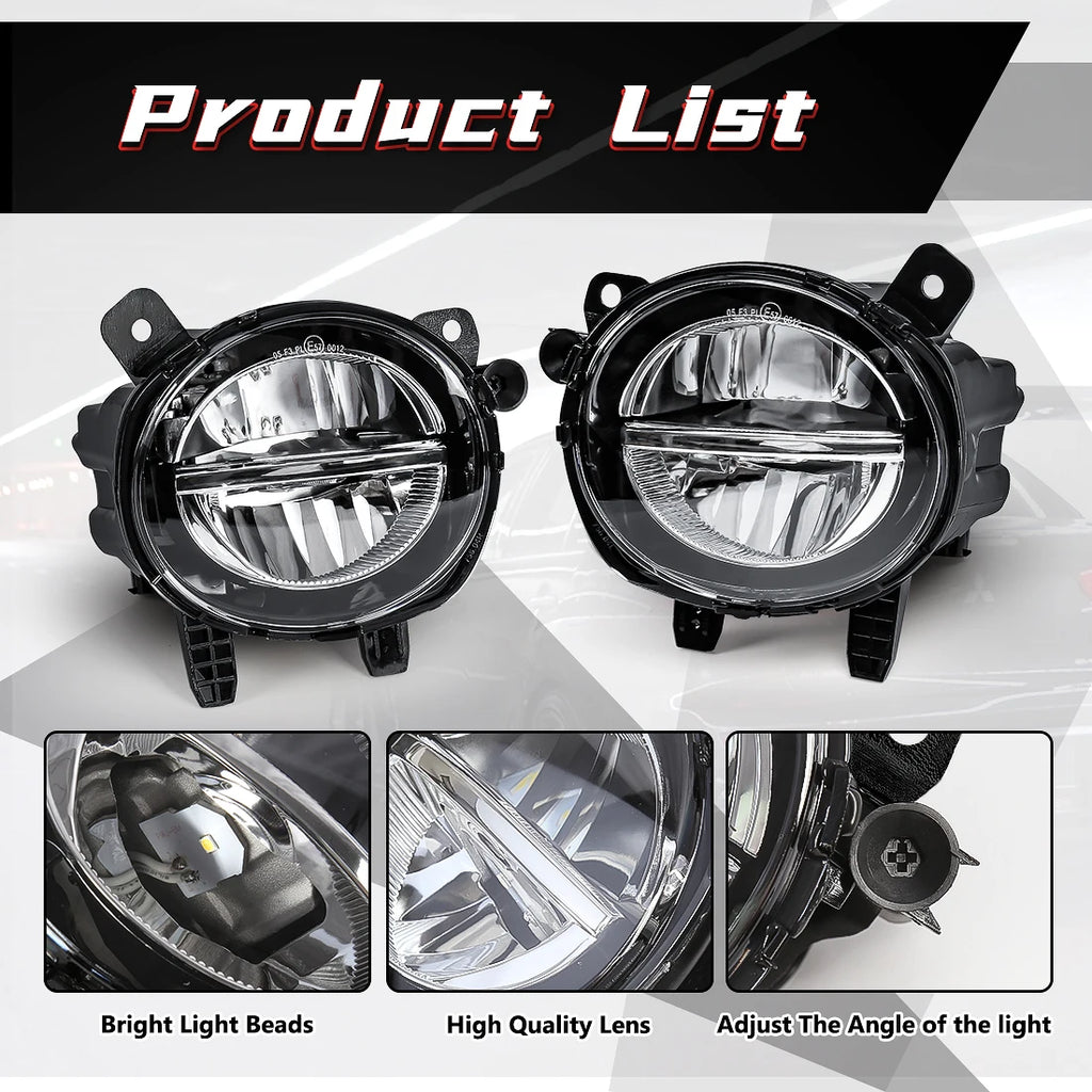 63177315559 63177315560 For BMW F20 F21 F22 F23 F30 F31 F32 F34 GT F35 LCI Car Fog Lamp LE | AUTOKITSHOP