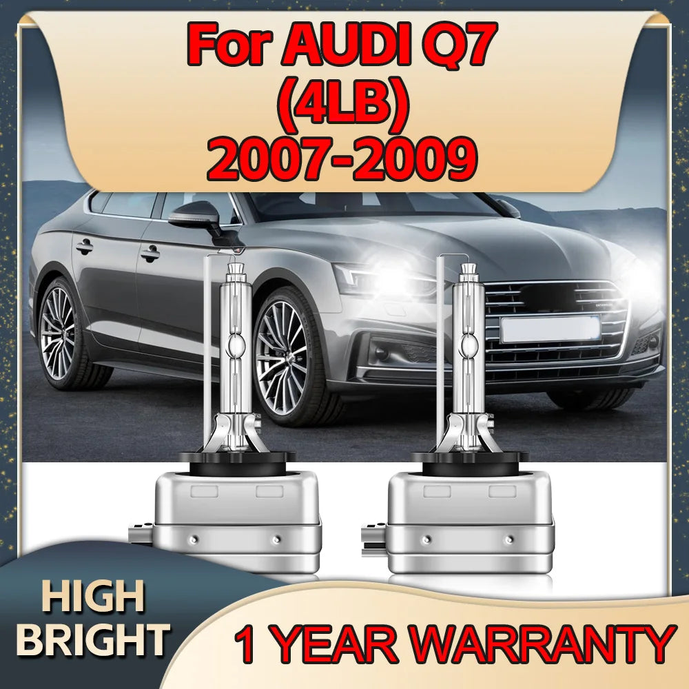 Car Headlight 35W D1S HID Xenon Light 3800LM Bulbs 6000K Lamp Plug and Play For AUDI Q7 4L