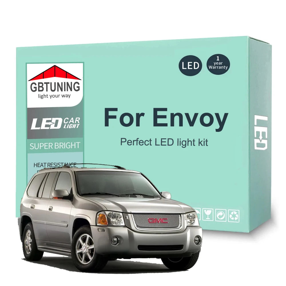 LED Interior Light Kit for GMC Envoy XUV 1998-2005 - Canbus Dome Map Door Trunk Bulbs | AUTOKITSHOP