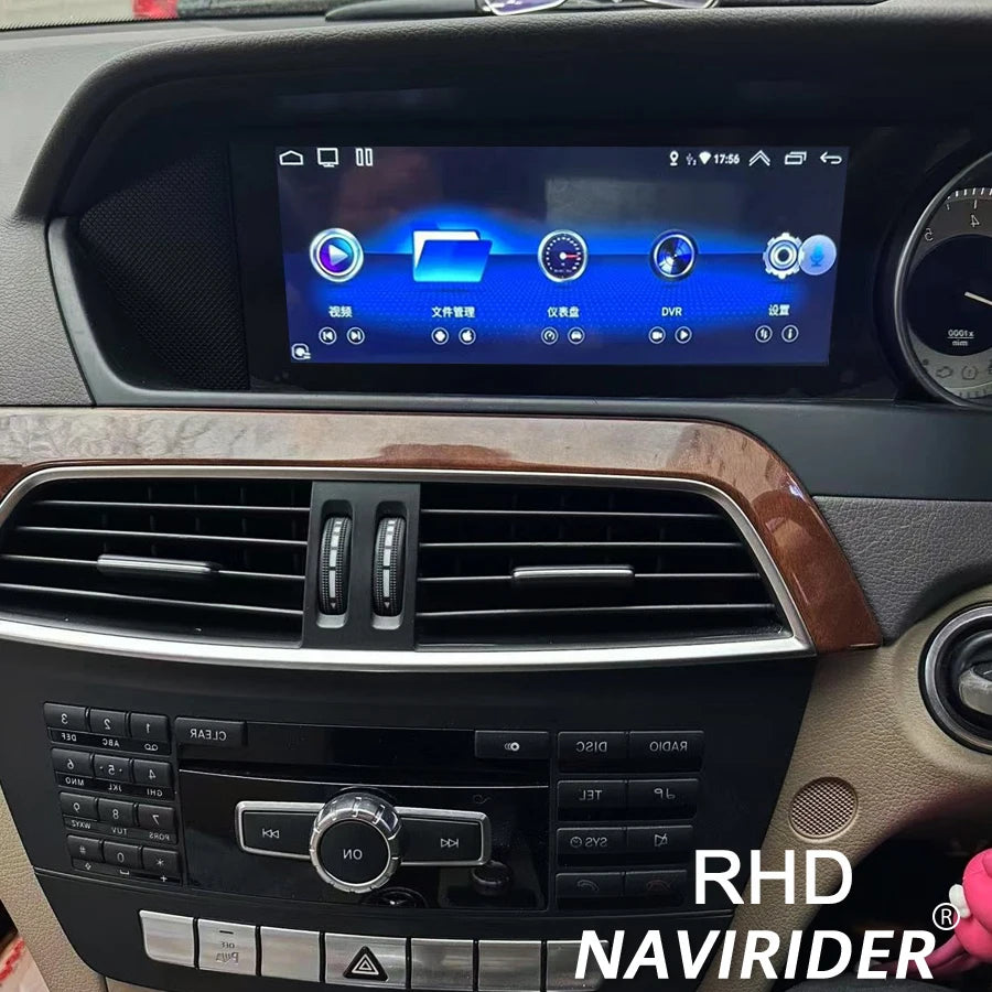 RHD wireless Bluetooth Carplay Car Radio stereo For Mercedes Benz C-Class W204 2011-2014 A
