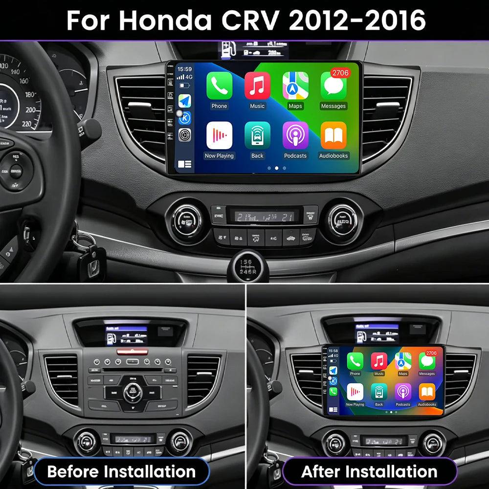 2400*1200P 9 inch For Honda CRV CR-V 2012-2016 Car Radio Multimedia Video Player Navigatio