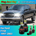 2/4Pcs 30000LM LED Headlight 9007 Car Bulbs 9145 Fog Light Lamp Canbus For Ford F150 1997