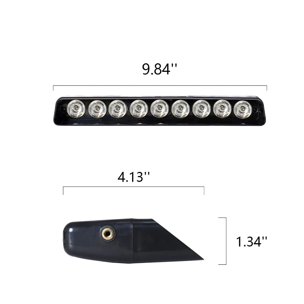 S1 9 LED Car Warning Lights Strobe Flashlights Emergency Dashboard Indicator 12V Ultra Bri | AUTOKITSHOP