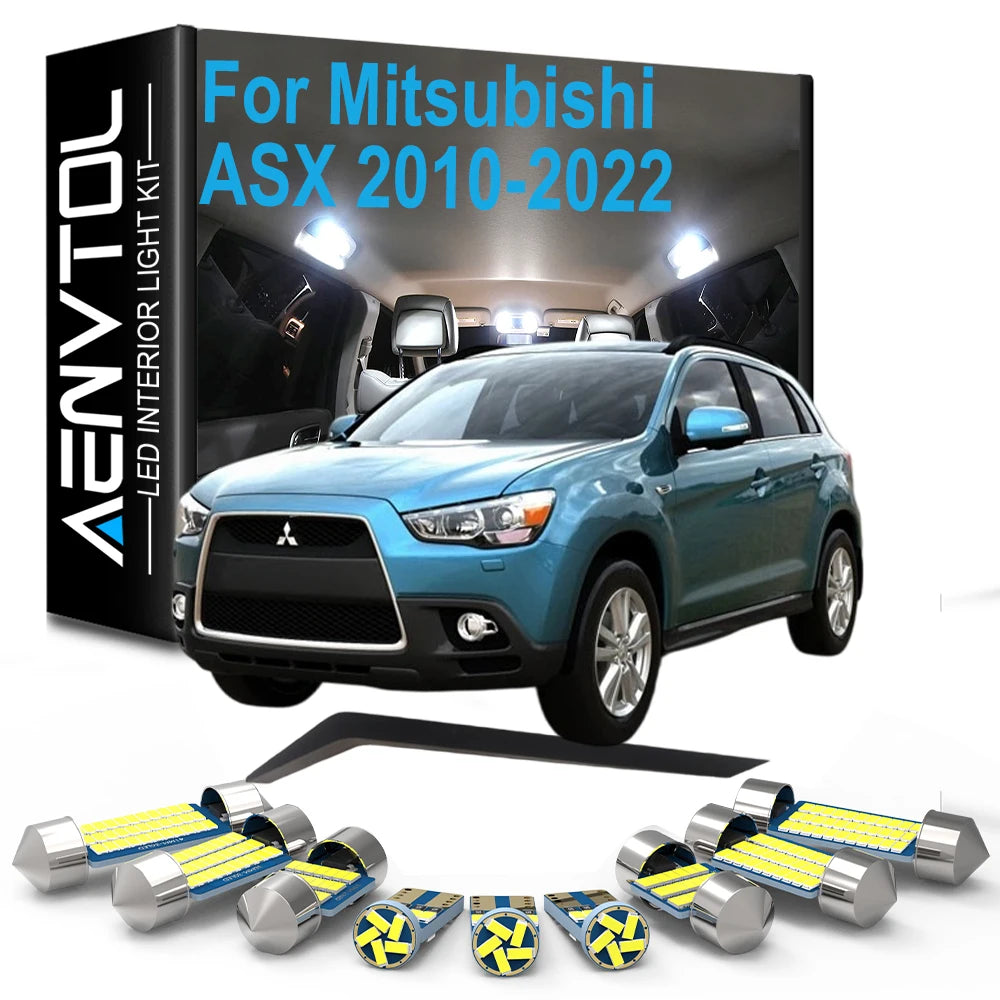 11-Piece LED Interior Light Kit for Mitsubishi 2010-2018 - Canbus Error-Free Interior Bulbs