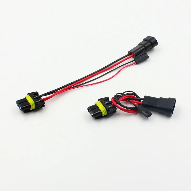 Rockeybright 2pcs 9005 HB3 9006 HB4 High Beam HID Bi-xenon Adapters for the H1 or D2S HID