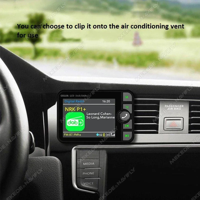 2.4 Inch DAB Radio Receiver LCD Color Screen MP3 Music Player FM Transmitter Receiver DAB+ | AUTOKITSHOP