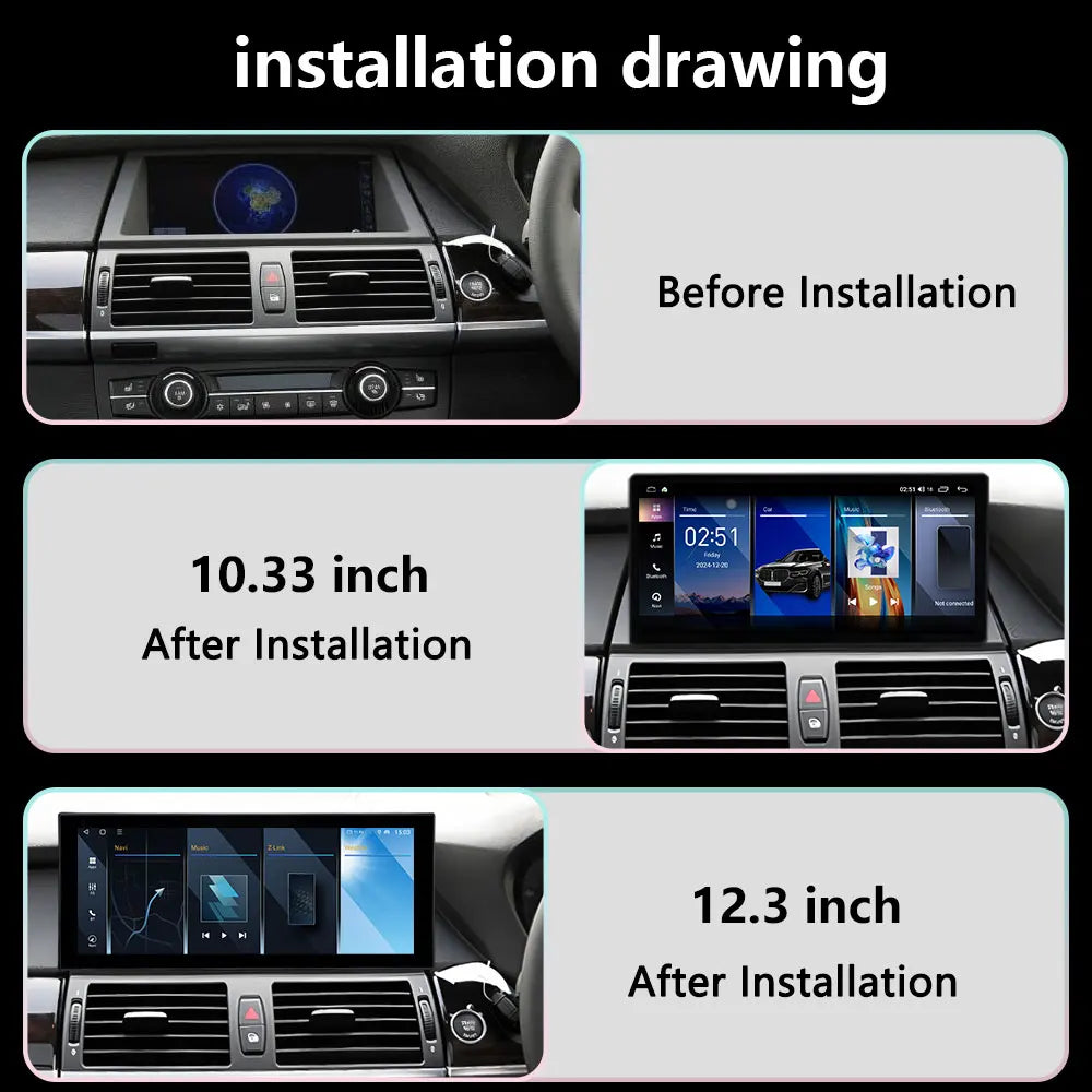 Car Video Multimedia Right Hand Drvie for BMW X5 E70 X6 E71 2008- 2013 CCC CIC System Andr