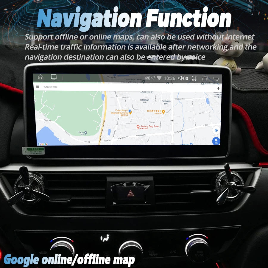 10.25inch Android 15 qled Screen For Honda Accord 10 2020 GPS Navigation Car Multimedia Vi