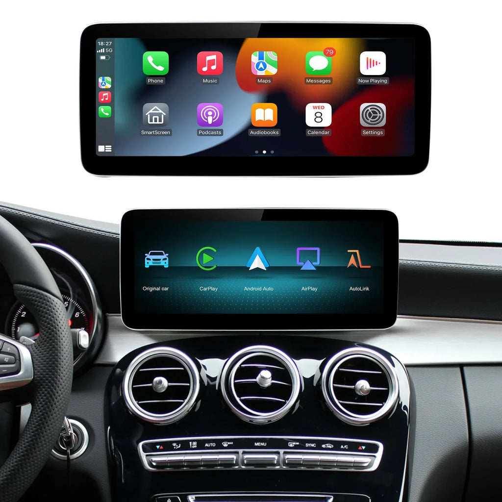 Wireless Carplay/Android Auto 12.3'' Touch Screen Multimedia Radio Receiver for Mercedes B | AUTOKITSHOP