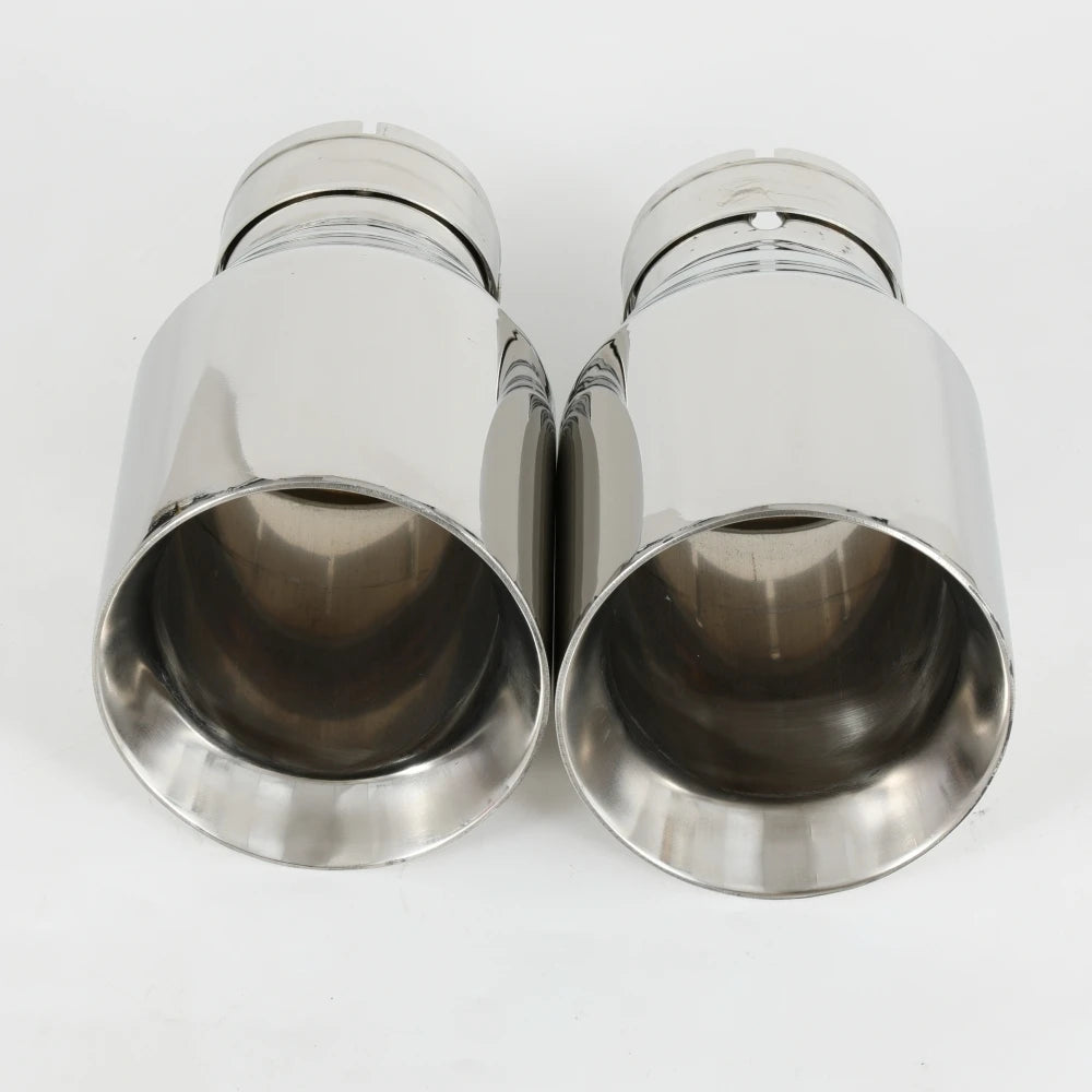 1 Piece Newest Style Top Quality 304 Stainless steel Universal Exhaust System End Pipe+Car Exhau - Automotive LED Light