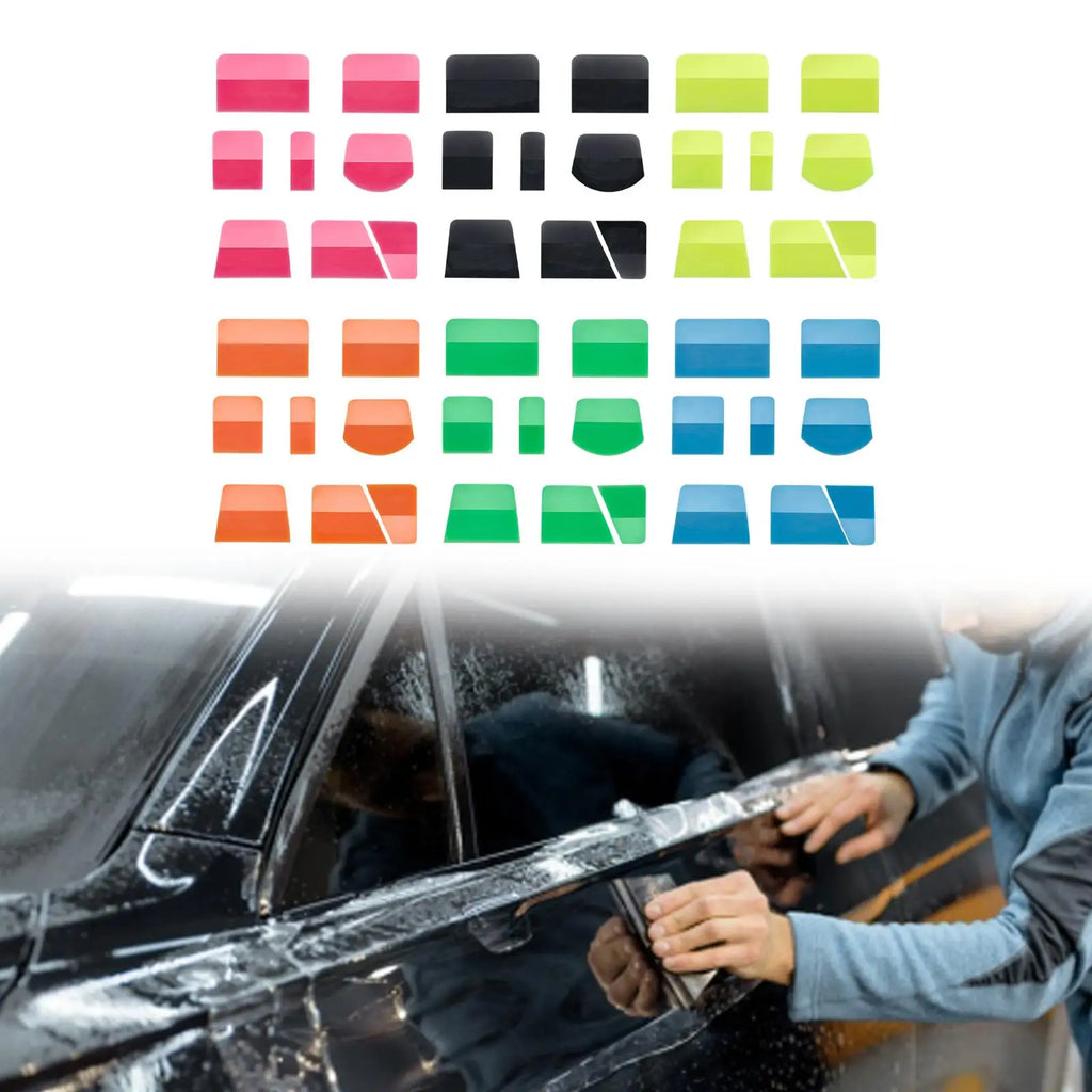 8Pcs PPF Squeegees for Vinyl Easy to Use TPU Squeegees Window Tint Tools for Window Tinting Grap - Automotive LED Light