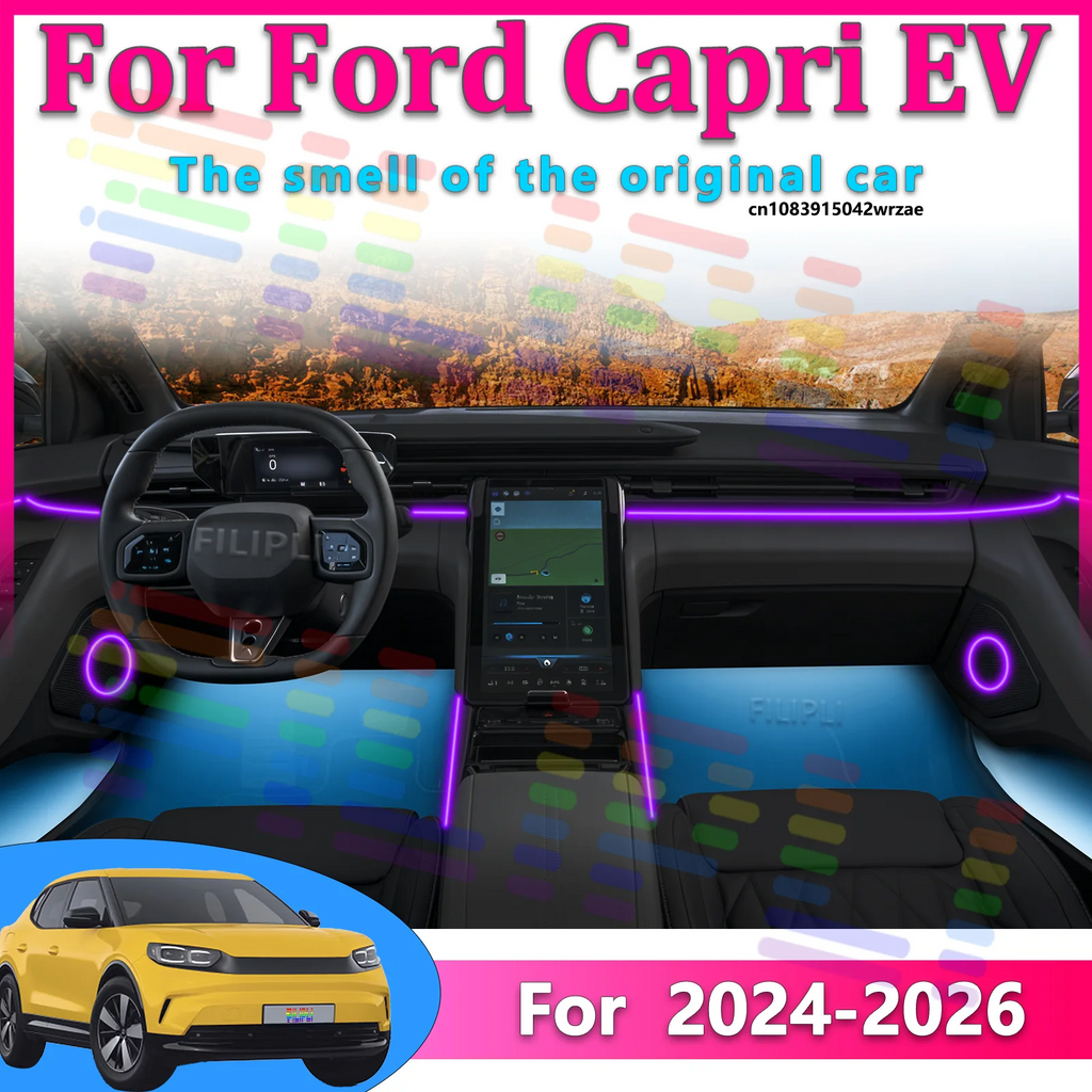 64 RGB - Neon Strip - for Ford 2024-2026 - App Control - Car Interior Lighting | AUTOKITSHOP