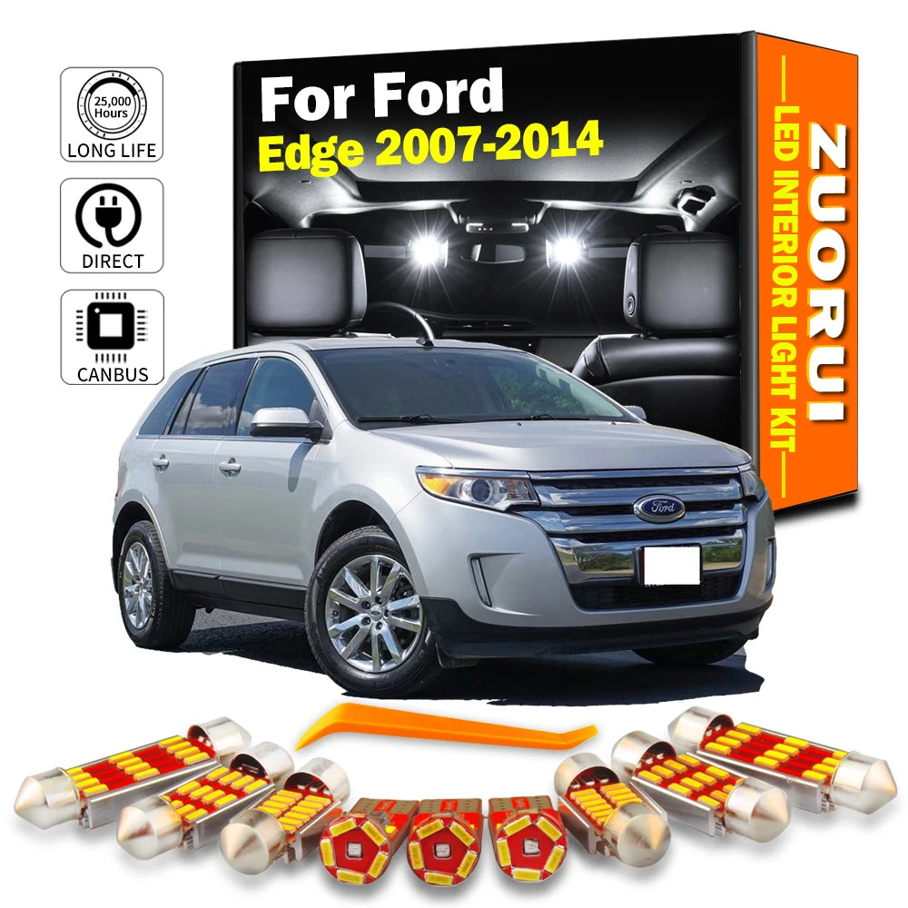 LED Interior Light Kit for Ford Edge 2007-2010 - Canbus Dome Map Door Trunk Bulbs | AUTOKITSHOP
