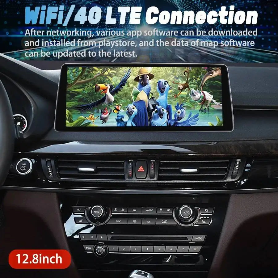 Car Multimedia Video Player HU With 360 Carplay Screen For BMW X5 F15 X6 F16 2018 Android