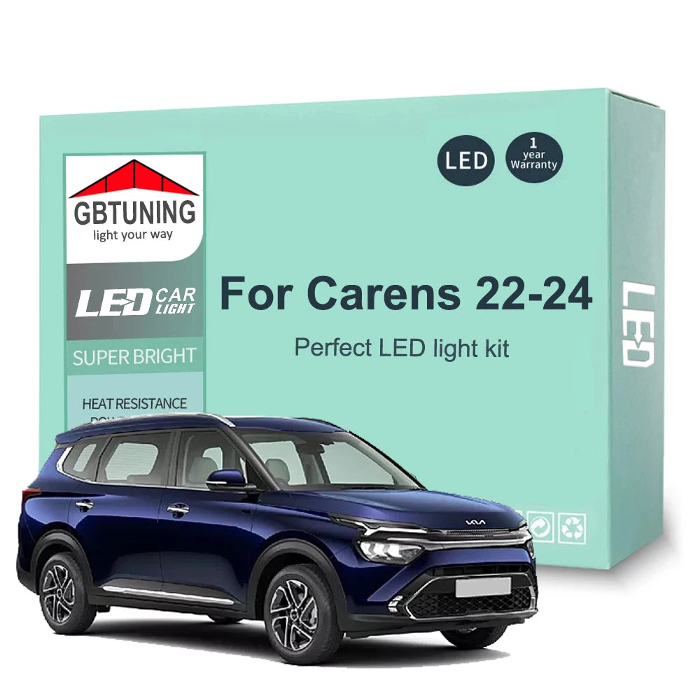 10-Piece LED Interior Light Kit for New KIA Carens - Canbus Error-Free Bulbs | AUTOKITSHOP