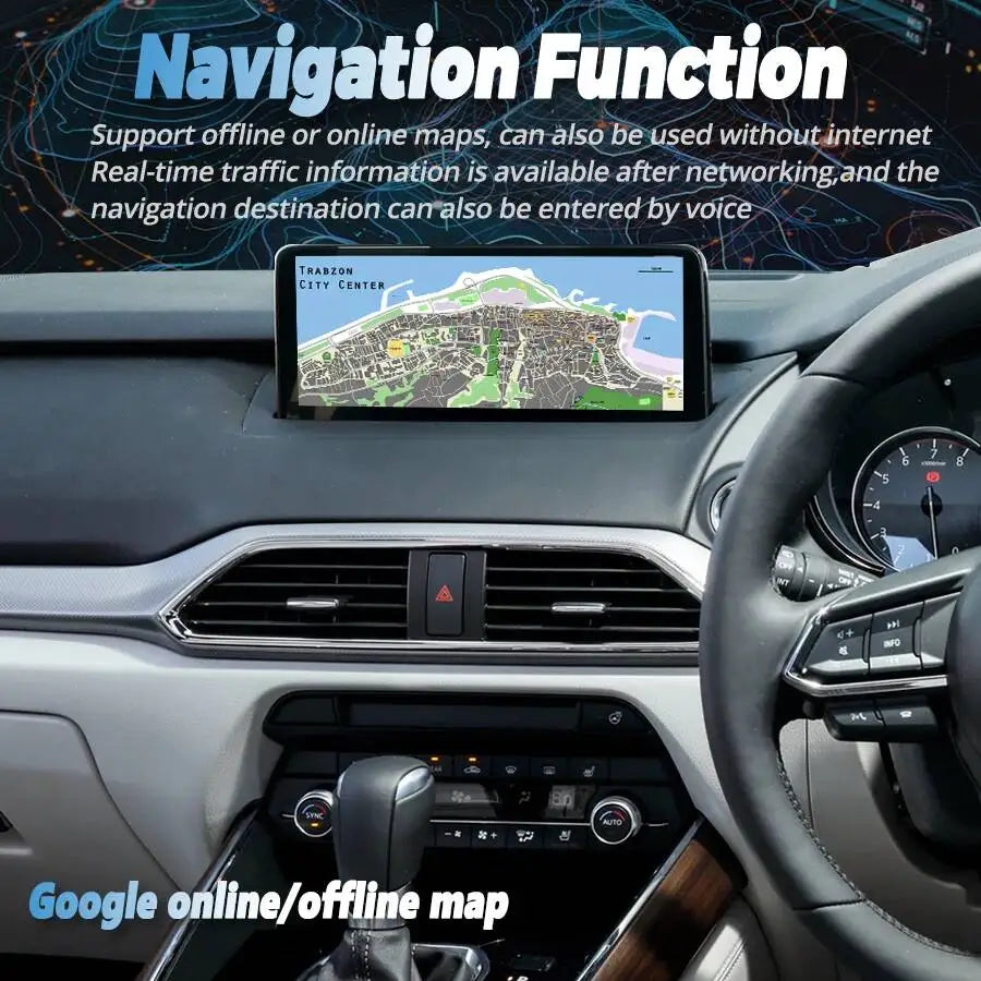 10.25inch Android Car Radio Stereo Head Unit GPS Multimedia Player For Mazda CX9 CX-9 2016 | AUTOKITSHOP