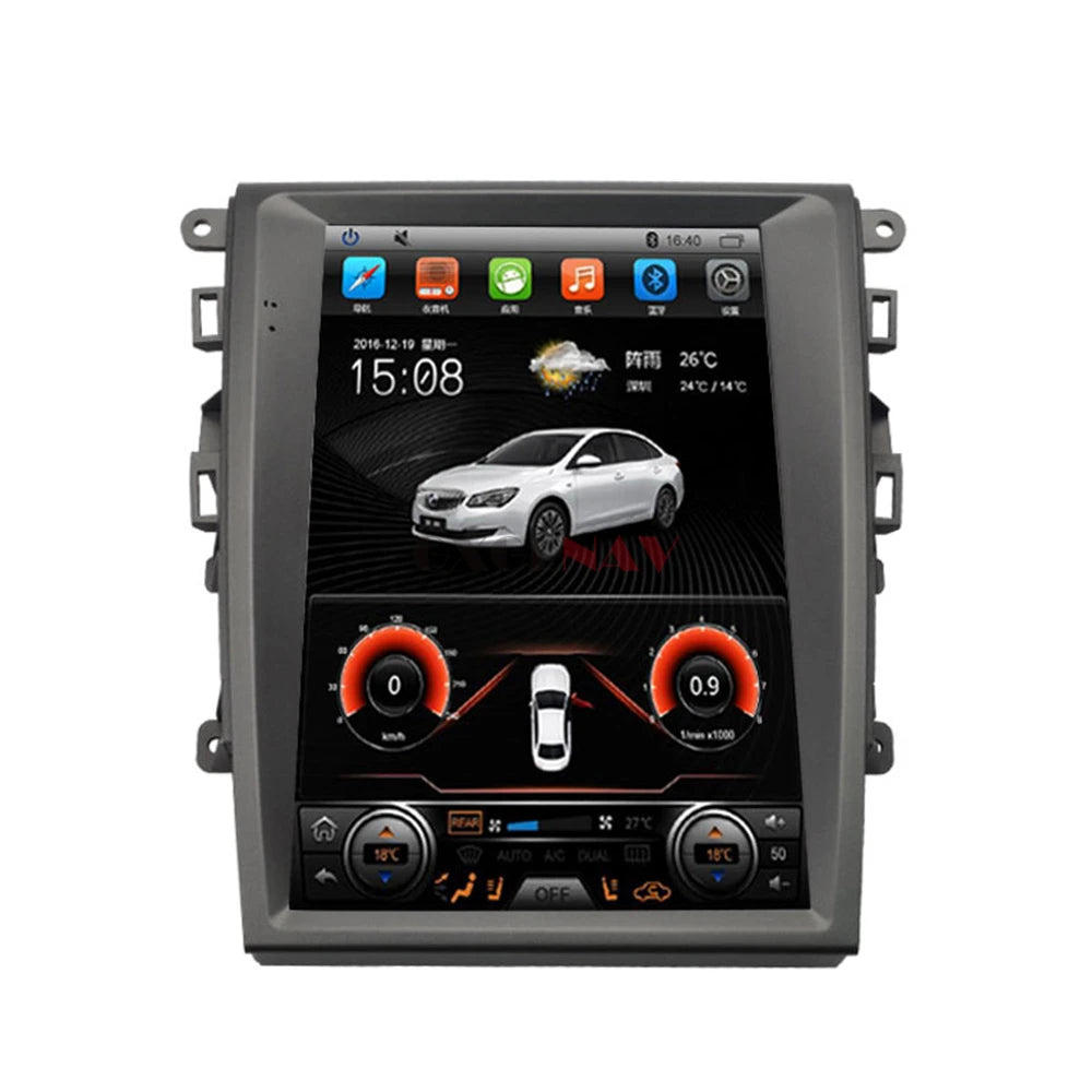 Android 15 For Ford Mondeo 2013-2021 Car Radio GPS Player Vertical Screen Multimedia Navig