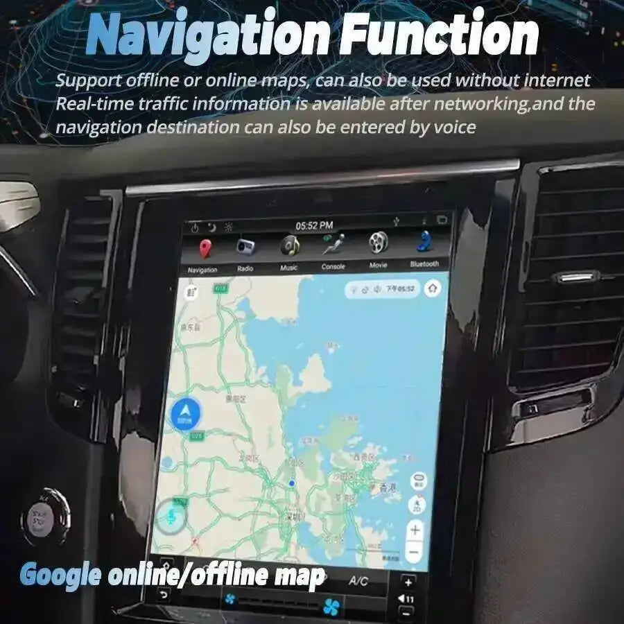 12.1" Stereo 4G Carplay Android15 Car Radio 256GB For Infiniti FX35 FX50 QX70 2009-2019 GP | AUTOKITSHOP
