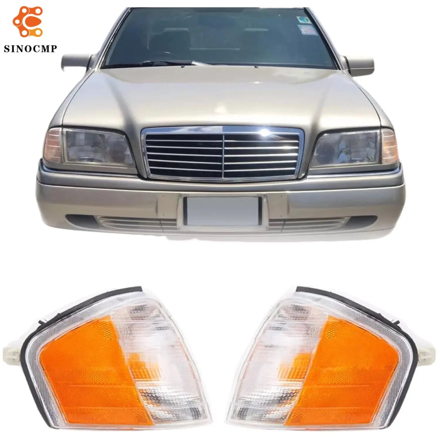 Turn Signal Corner Light Headlight Amber 2028261143 2028261243 For Mercedes Benz C Class W