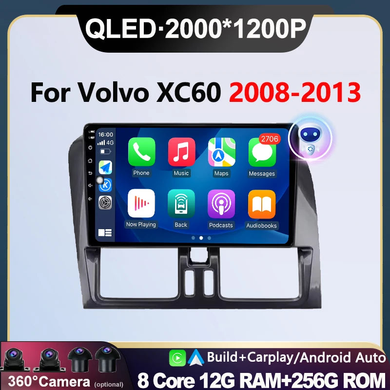 9inch For Volvo XC60 2008 - 2013 Car Radio Multimedia Player DSP Stereo 4G WIFI Android Au | AUTOKITSHOP