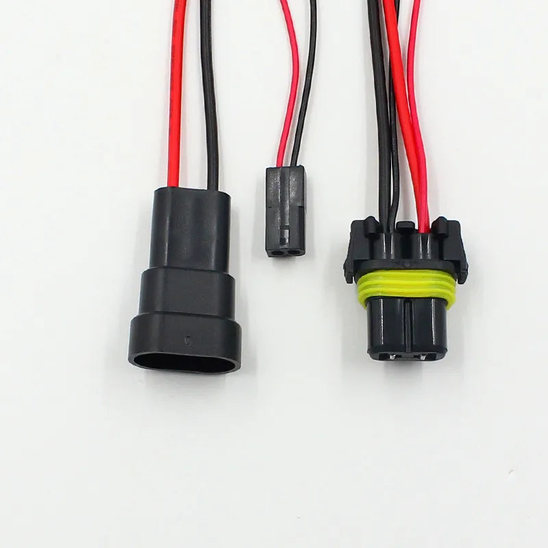 Rockeybright 2pcs 9005 HB3 9006 HB4 High Beam HID Bi-xenon Adapters for the H1 or D2S HID