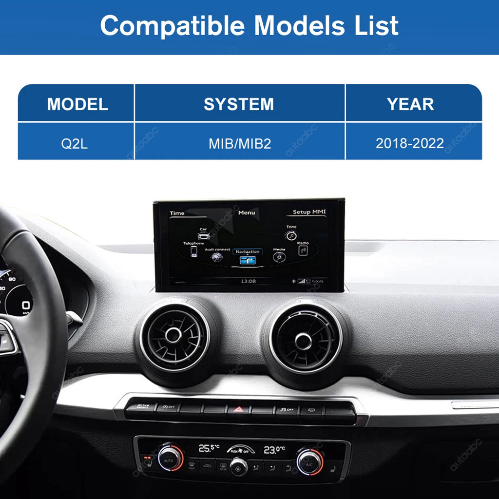 12.3" Ultra-thin Linux Screen for Audi Q2L 2018 - 2022 Wireless Carplay HD Touch Screen Mu | AUTOKITSHOP