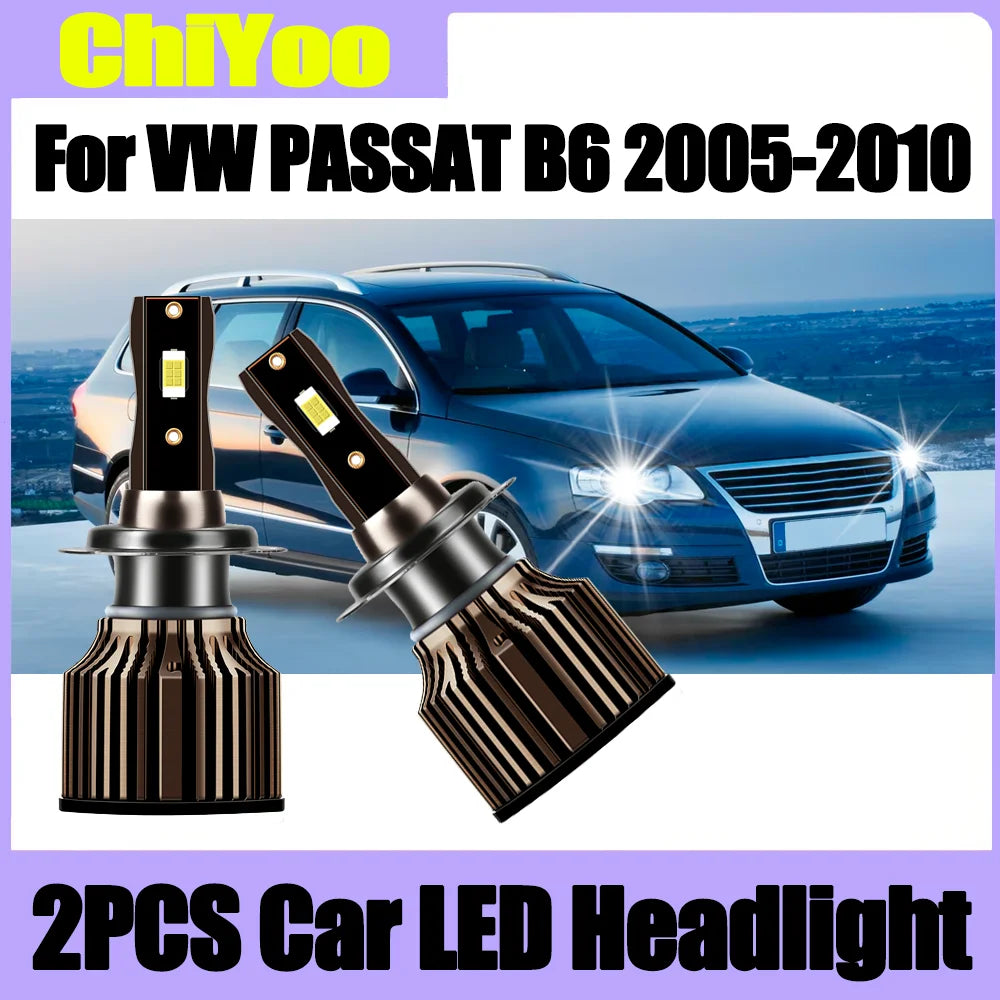 3570 CSP Chip LED Headlight 20000LM 120W High Power Car Turbo Light 12V 24V 6500K White Ca