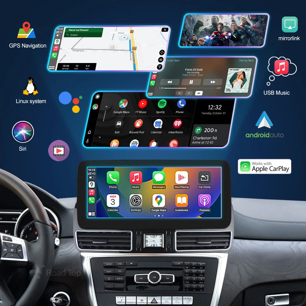 12.3'' Multimedia Display For Benz ML W166 GL X166 GLE GLS 2012-2018 Touch Screen Wireless | AUTOKITSHOP