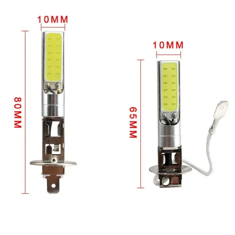H1 H3 880 881 Car Fog Light Headlight COB LED Headlight Hi/Lo Beam Bulbs Driving Lamps Day