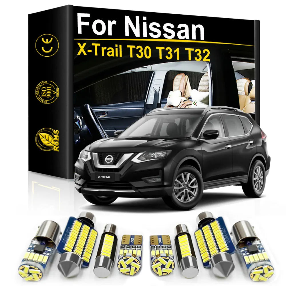 LED Interior Light Kit for Nissan XTrail X Trail T32 T31 T30 2002-2020 - Canbus Dome Map Door Trunk Bulbs | AUTOKITSHOP