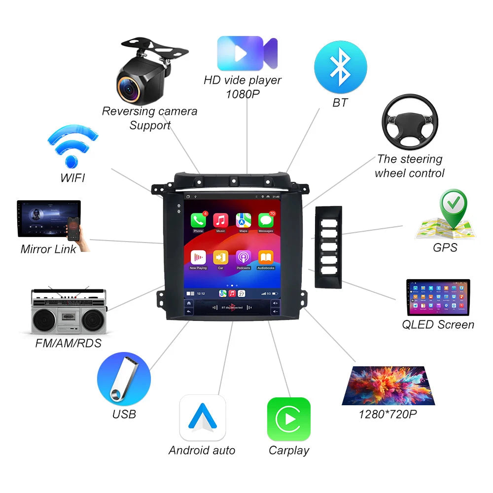 9.7 Inch For Kia Sorento Bl 2002-2006 Car Radio Android 16 Gps navigation Vertical Touch S | AUTOKITSHOP