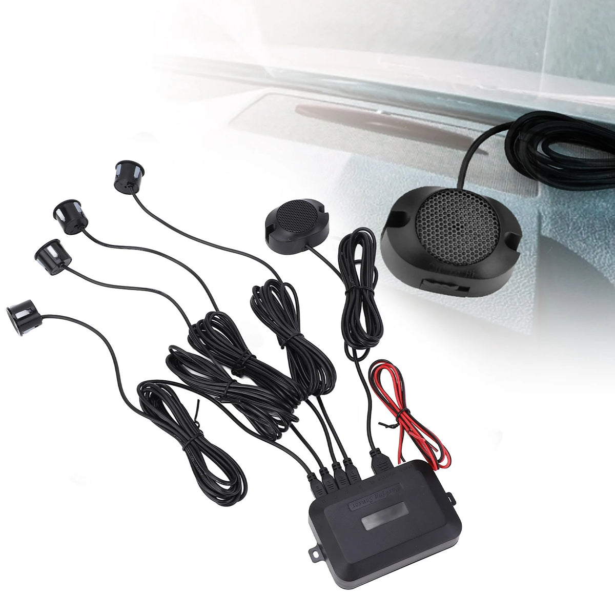 Reversing Radar Car Parking Sensor Reversing Radar Kit Warning Sound Indicator Probe System 12V  - Automotive LED Light
