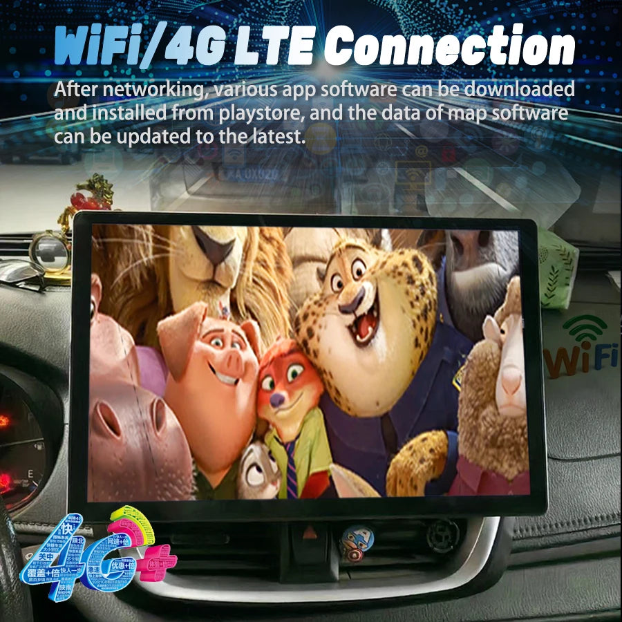 Android 14 For Toyota Yaris Vios 2019 2022 13.3Inch 2K Screen Car Multimedia Video Player  | AUTOKITSHOP