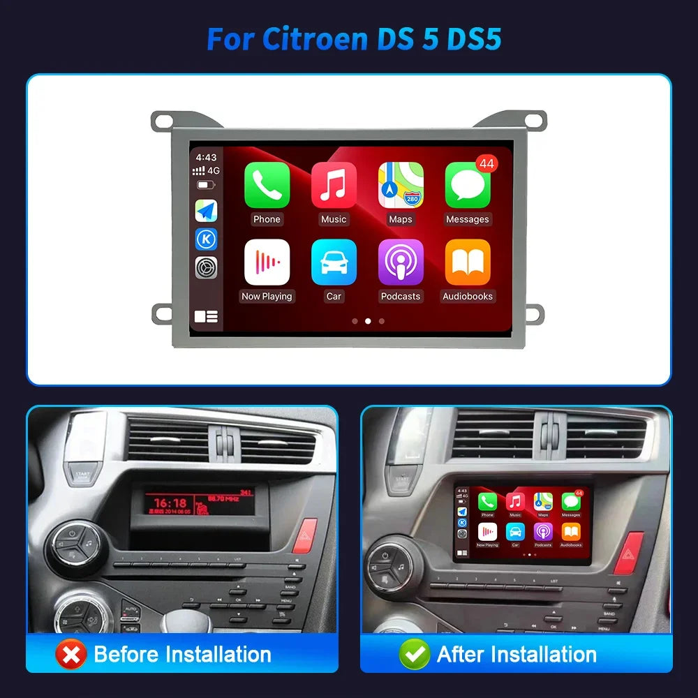 7inch Autoradio For Citroen DS 5 DS5 Head Unit Radio Stereo GPS Navigation Carplay Multime