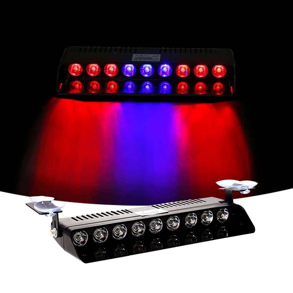 S1 9 LED Car Warning Lights Strobe Flashlights Emergency Dashboard Indicator 12V Ultra Bri | AUTOKITSHOP