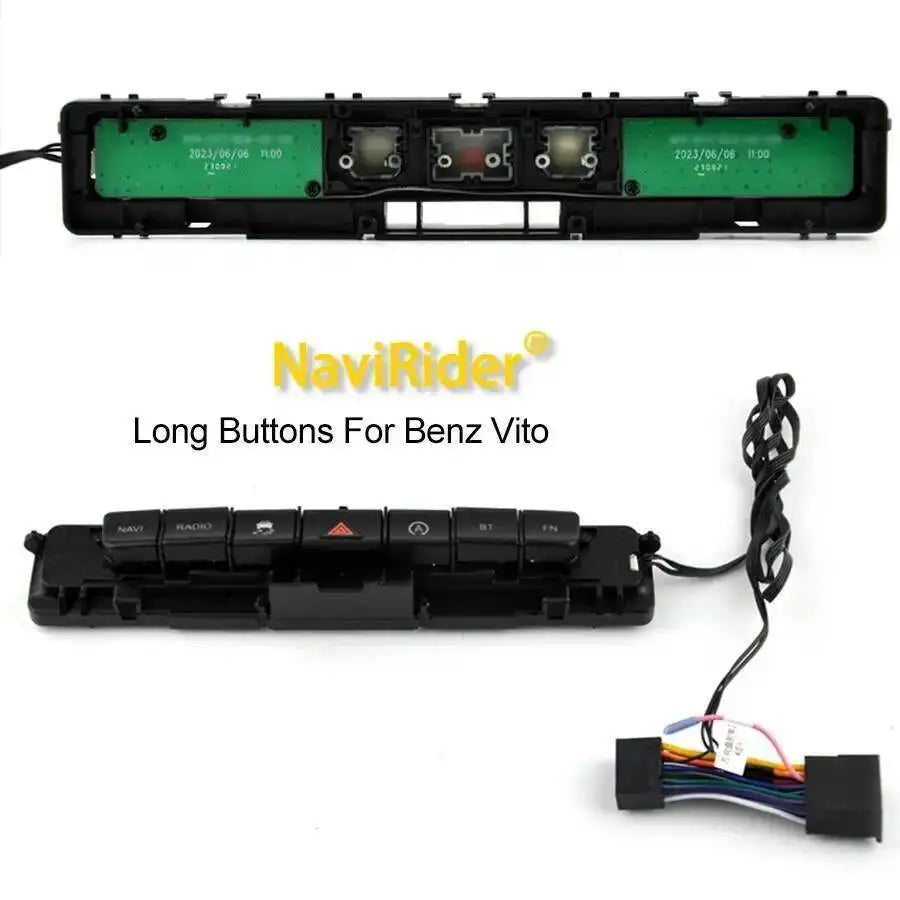 Buttons For Mercedes Benz Vito 114 Mixto W447 Hazard Light Buttons Bar With Android Screen