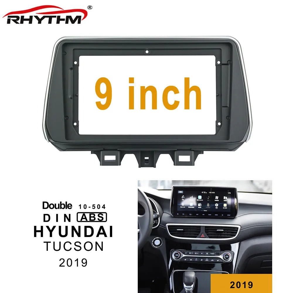 9 Inch 2 Din Car Fascia For HYUNDAI TUCSON 2019 Panel In-dash Fascias Double Din Car Radio | AUTOKITSHOP