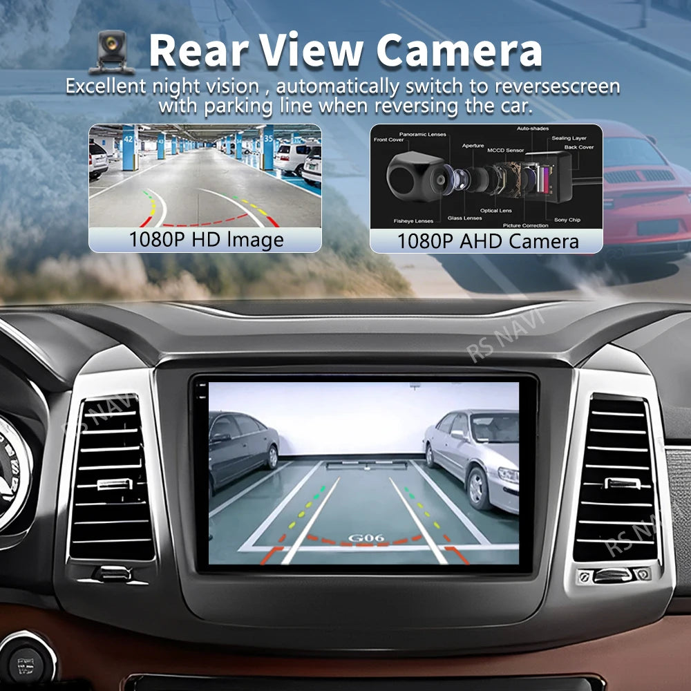 Android 16 For SsangYong Rexton 2017+ Musso 2018+ 2K QLED Android Car Radio Multimedia Vid